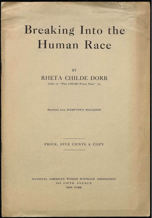Breaking Into the Human Race, 1912, © Bryn Mawr College